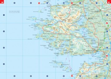 Road Atlas Ireland: Touring edition A4 Paperback (Collins Road Atlas) - Collins Maps [KSIĄŻKA]