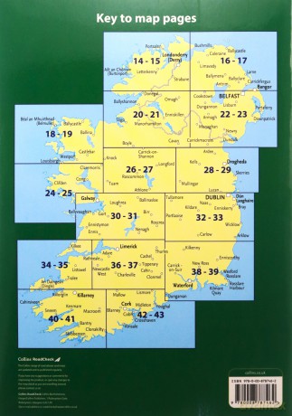 Road Atlas Ireland: Touring edition A4 Paperback (Collins Road Atlas) - Collins Maps [KSIĄŻKA]