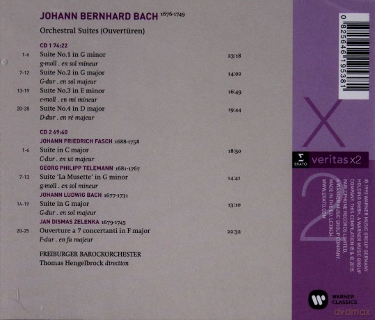 Thomas Hengelbrock Freiburger Barockorchester: Orchestral Suites [2CD]