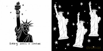 Baby Sees New York City: A High-Contrast Board Book for Babies - Janna Steagall [KSIĄŻKA]