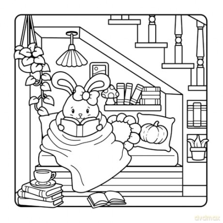 The Comfy Fall Coloring Book (Cute and Cozy) [KSIĄŻKA]
