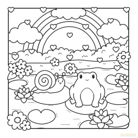 The Heartwarming Love Coloring Book (Cute and Cozy) [KSIĄŻKA]