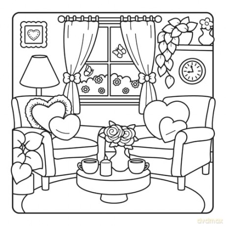 The Heartwarming Love Coloring Book (Cute and Cozy) [KSIĄŻKA]