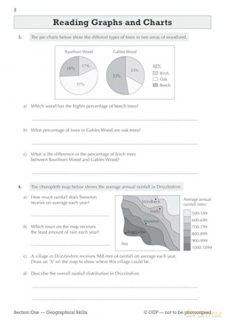 KS3 Geography Workbook with Answers: for Years 7, 8 and 9 (CGP KS3 Workbooks) - CGP Books [KSIĄŻKA]
