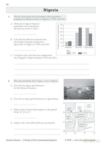 KS3 Geography Workbook with Answers: for Years 7, 8 and 9 (CGP KS3 Workbooks) - CGP Books [KSIĄŻKA]