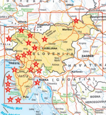 Slovenia and Istria Marco Polo Map: wegenkaart 1:250.000 - Marco Polo [KSIĄŻKA]