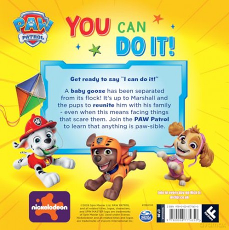 PAW Patrol Picture Book: You Can Do It!: a picture book about children's mental health for kids 2-5 based on the popular Nickelodeon TV series. NEW for 2026! - PAW Patrol [KSIĄŻKA]