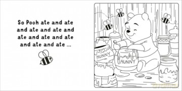 Disney Winnie the Pooh: A Cute and Cosy Colouring Book - Walt Disney [KSIĄŻKA]