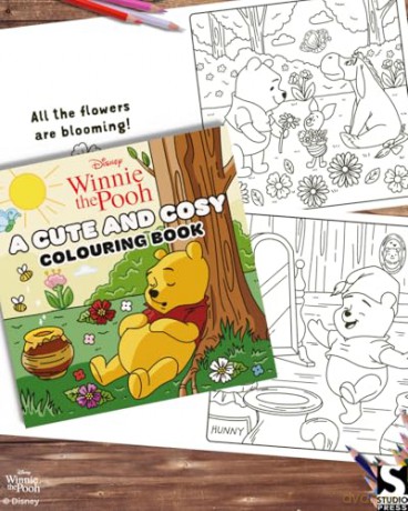 Disney Winnie the Pooh: A Cute and Cosy Colouring Book - Walt Disney [KSIĄŻKA]