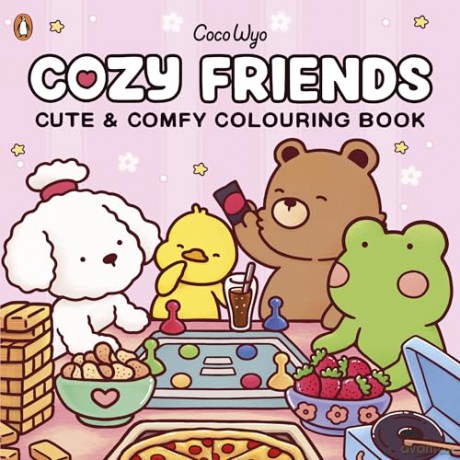Cozy Friends: A relaxing cosy colouring book, from the bestselling author (Coco Wyo) - Coco Wyo [KSIĄŻKA]
