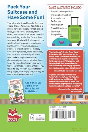Getting There Travel Activities for Kids: 100% Screen-Free Fun (Happy Fox Books) Traveling Games for Kids Ages 7-12 - Activity Book with Puzzles, Coloring Pages, Seek-and-Find, Journal, and More - Kristy Alpert [KSIĄŻKA]