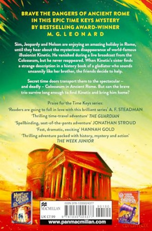 The Impossible Gladiator: An epic time-travel adventure to Ancient Rome for kids aged 8-12 (Time Keys, 3) - M. G. Leonard [KSIĄŻKA]