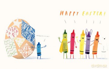 Happy Easter from the Crayons: From the creators of the #1 bestselling The Day the Crayons Quit - the perfect Easter picture book for kids! - Drew Daywalt [KSIĄŻKA]