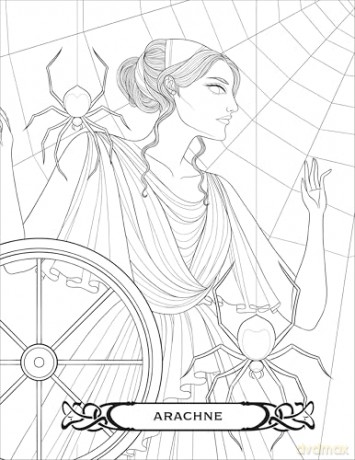 Badass Women of Greek Mythology Coloring Book: 45 Goddesses, Mortals, and Monsters to Colour - Meel Tamphanon [KSIĄŻKA]