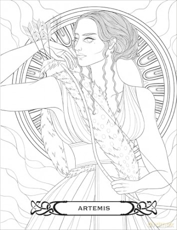 Badass Women of Greek Mythology Coloring Book: 45 Goddesses, Mortals, and Monsters to Colour - Meel Tamphanon [KSIĄŻKA]