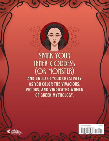 Badass Women of Greek Mythology Coloring Book: 45 Goddesses, Mortals, and Monsters to Colour - Meel Tamphanon [KSIĄŻKA]