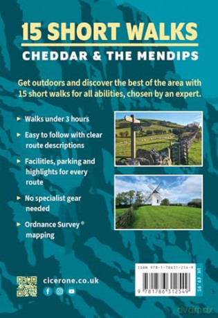 15 Short Walks Cheddar and the Mendips (Cicerone Guides) - Rachel Mead [KSIĄŻKA]