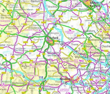 Philip's Britain and Ireland Road Map: with Town plans (Philip's Sheet Maps) - Philip's Maps [KSIĄŻKA]