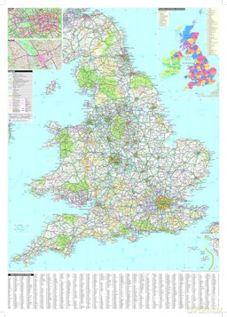 Philip's Britain and Ireland Road Map: with Town plans (Philip's Sheet Maps) - Philip's Maps [KSIĄŻKA]