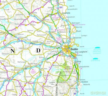Philip's Britain and Ireland Road Map: with Town plans (Philip's Sheet Maps) - Philip's Maps [KSIĄŻKA]