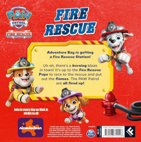 PAW Patrol Fire Rescue Picture Book: Brand new fire engine rescue adventure, perfect for fans of the Nickelodeon TV show! - Paw Patrol [KSIĄŻKA]