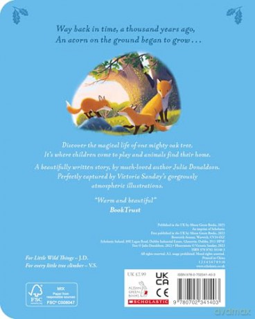 The Oak Tree CBB: a dazzling celebration of nature by Julia Donaldson, the author of The Gruffalo, now in chunky board book format - Julia Donaldson [KSIĄŻKA]