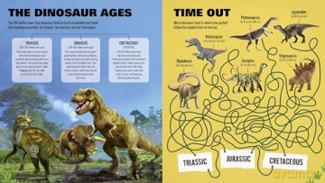 Dinosaurs Activity Book: Mazes, Spot the Difference, Search and Find, and More! - William Potter [KSIĄŻKA]
