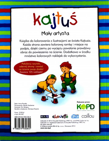 Kajtuś. Mały artysta - Anne Paradis [KSIĄŻKA]