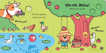 Uh-Oh, Niko: The Farm: Discover animals, tractors and more on the farm with this interactive board book - Chris Chatterton [KSIĄŻKA]