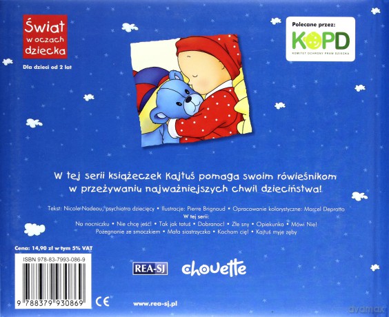 Kajtuś. Złe sny - Nicole Nadeau [KSIĄŻKA]