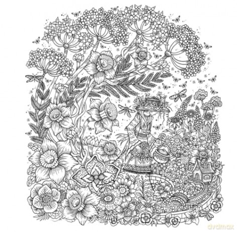 Flower Fantasy: A Colouring Journey Through Fantastic Florals - Melpomeni Chatzipanagiotou [KSIĄŻKA]