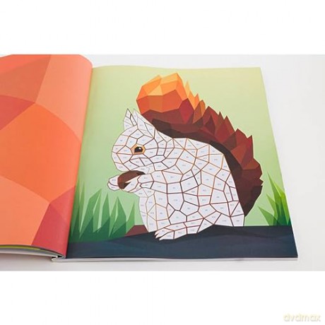 Kaleidoscope Sticker Mosaics: Amazing Animals - Bookoli [KSIĄŻKA]