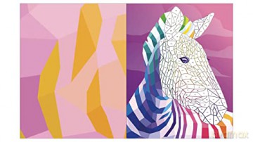 Kaleidoscope Sticker Mosaics: Amazing Animals - Bookoli [KSIĄŻKA]