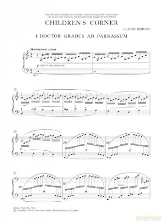 Debussy: Children's Corner (Piano Solo) (EP7252) - Claude Debussy [KSIĄŻKA]