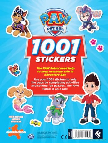 PAW Patrol 1001 Stickers: New activity book for 2026, packed with over one thousand stickers - the perfect gift for children and fans aged 3, 4, 5, 6 and up! - Paw Patrol [KSIĄŻKA]
