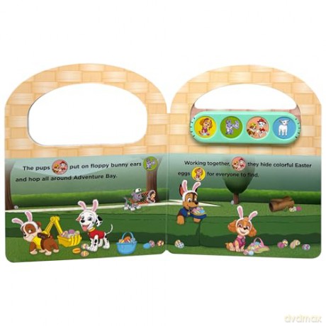 Nickelodeon Paw Patrol Chase, Marshall, Skye and More! - Easter Pups! Sound Book - Perfect Easter Basket Stuffer - PI Kids - PI Kids [KSIĄŻKA]
