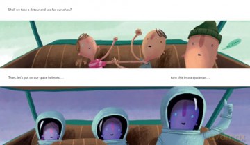 Meanwhile Back on Earth: The spectacular illustrated picture book for children aged 3+, from the creator of internationally bestselling Here We Are and What We'll Build - Oliver Jeffers [KSIĄŻKA]