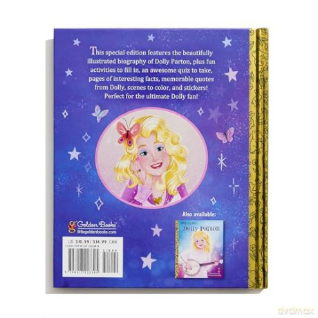 Dolly Parton Ultimate Fan Edition Little Golden Book Biography: 22 Bonus Pages! Stickers! (Little Golden Book Biographies) - Monique Dong [KSIĄŻKA]