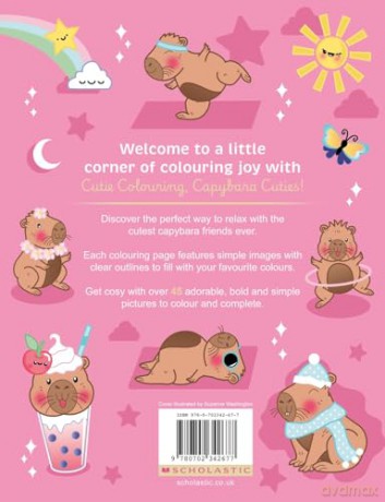 Capybara Cuties Colouring Book: The Relaxing Colouring Book Full of Adorable Capybara Characters [KSIĄŻKA]