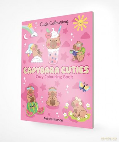 Capybara Cuties Colouring Book: The Relaxing Colouring Book Full of Adorable Capybara Characters [KSIĄŻKA]