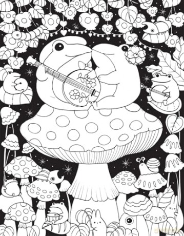 A Million Hugs and Kisses: Cuddly Cuties to Colour (A Million Creatures to Colour) - Lulu Mayo [KSIĄŻKA]