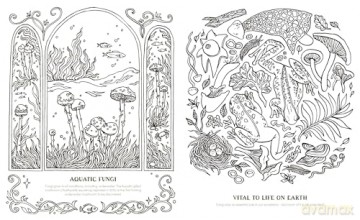 Into the Fungarium: A Spellbinding Coloring Book of Fantastical Fungi - Anna Tromop [KSIĄŻKA]