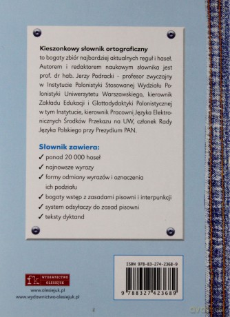 Kieszonkowy słownik ortograficzny [KSIĄŻKA]