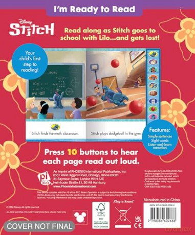 Disney Stitch: I'm Ready to Read Stitch on the Loose! Sound Book - Pi Kids [KSIĄŻKA]