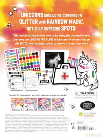 Unicorn Spots: Pet Clinic Activity Book (Never Let A) - Diane Alber [KSIĄŻKA]