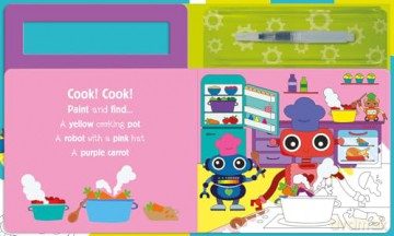 Search and Find Robots (Water Painting Search and Find) - Georgie Taylor [KSIĄŻKA]