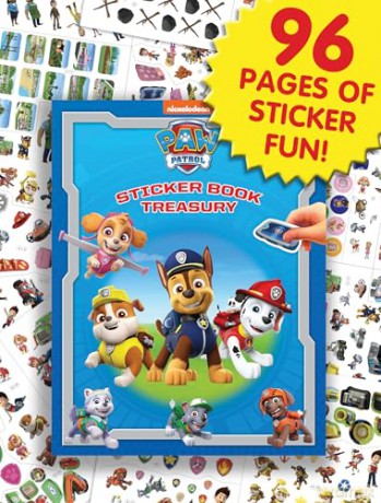 Paw Patrol Nick Sticker Book Treasury - Activity Books for kids, 350 reusable stickers, 96 pages of fun [KSIĄŻKA]