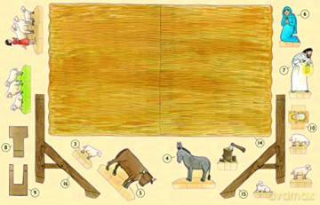 The First Christmas: Create Your Own Nativity Scene: Simple-To-Make Press-Out Model - Jan Lewis [KSIĄŻKA]
