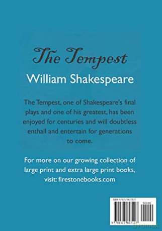 The Tempest: Large Print - William Shakespeare [KSIĄŻKA]