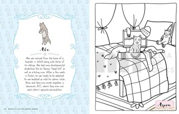 Rescue Cat Coloring Book: Featuring adorable, real-life rescues! - Madeleine Belanger [KSIĄŻKA]